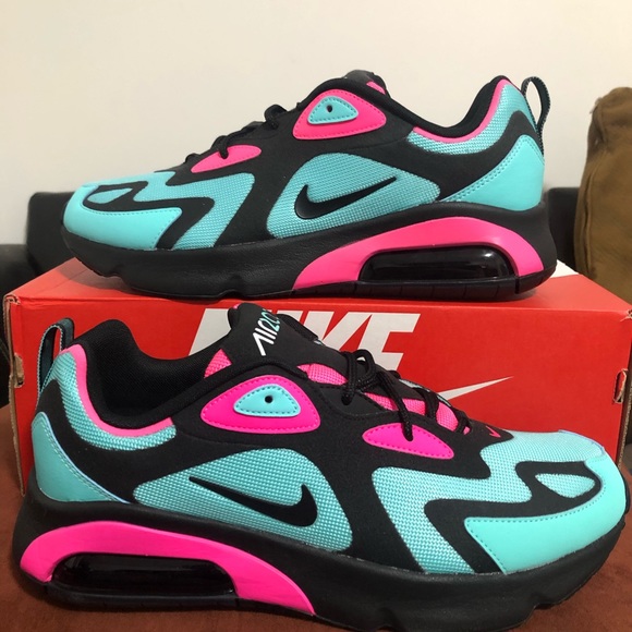 nike air max 200 pink and turquoise